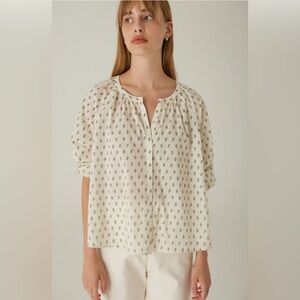 Something to Hold Vineyard Blouse in Pinot